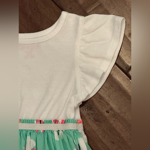 Cat & Jack 18M Butterfly Rainbows Dress Bloomer Set Sparkles Ruffles Shinmer - Picture 3 of 9